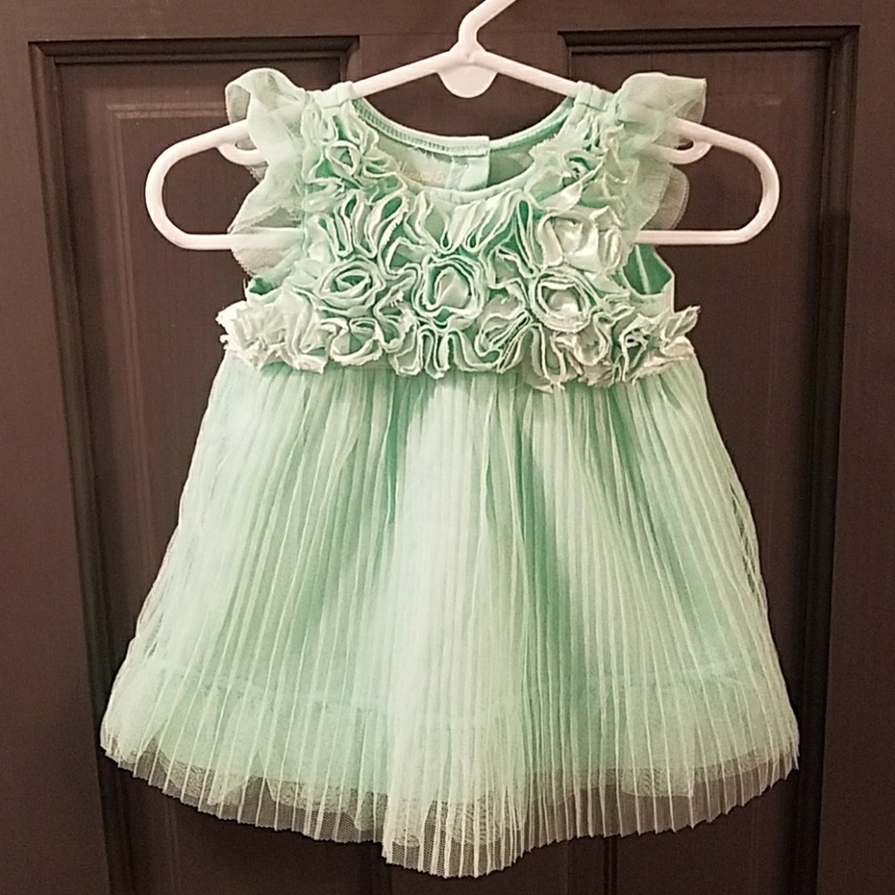 Mint green dress